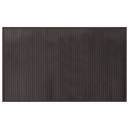 vidaXL Rug Rectangular Dark Brown60x100 cm Bamboo