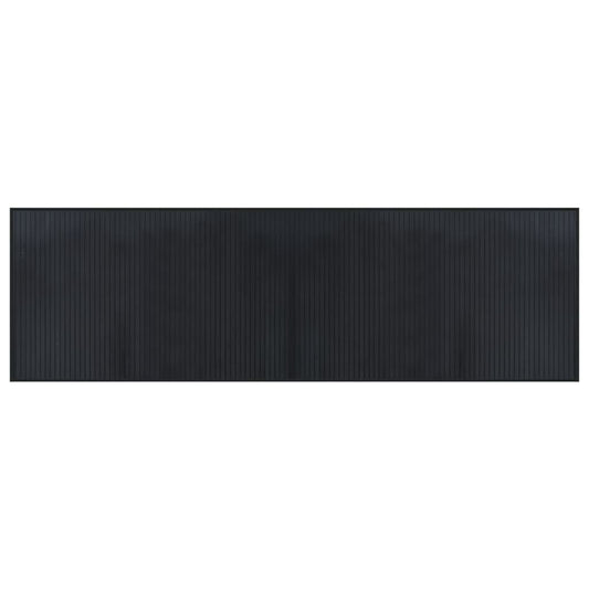 vidaXL Rug Rectangular Black60x200 cm Bamboo