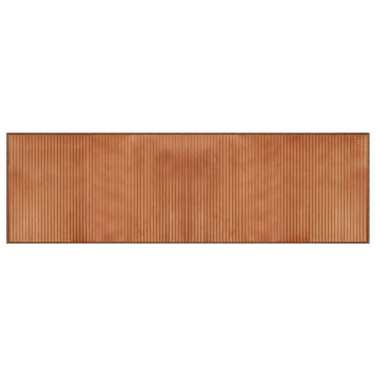 vidaXL Rug Rectangular Brown60x200 cm Bamboo