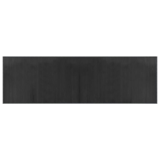 vidaXL Rug Rectangular Grey 60x200 cm Bamboo