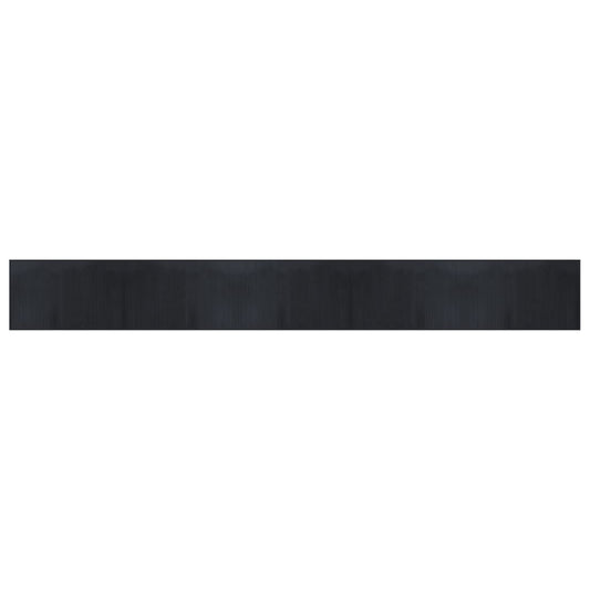 vidaXL Rug Rectangular Black 60x500 cm Bamboo