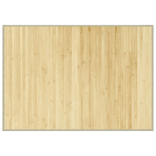 vidaXL Rug Rectangular Light Natural 70x100 cm Bamboo