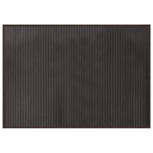 vidaXL Rug Rectangular Dark Brown70x100 cm Bamboo