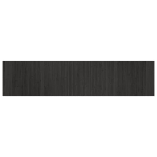 vidaXL Rug Rectangular Grey 70x300 cm Bamboo