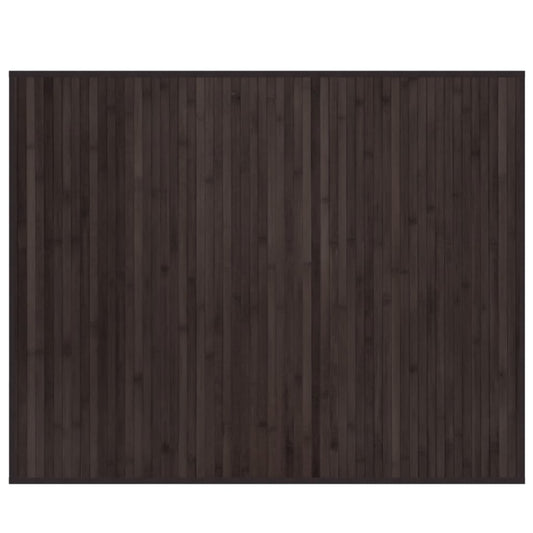 vidaXL Rug Rectangular Dark Brown80x100 cm Bamboo