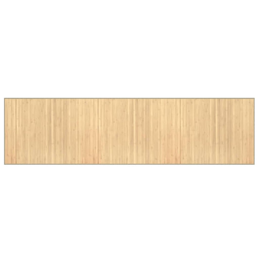 vidaXL Rug Rectangular Light Natural 80x300 cm Bamboo