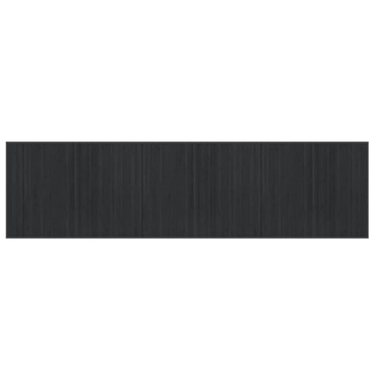 vidaXL Rug Rectangular Grey 80x300 cm Bamboo