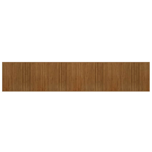 vidaXL Rug Rectangular Brown80x400 cm Bamboo