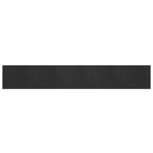 vidaXL Rug Rectangular Grey 80x500 cm Bamboo