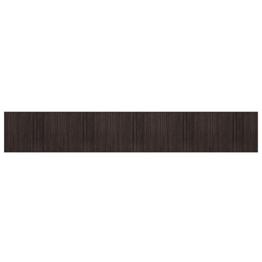 vidaXL Rug Rectangular Dark Brown80x1000 cm Bamboo