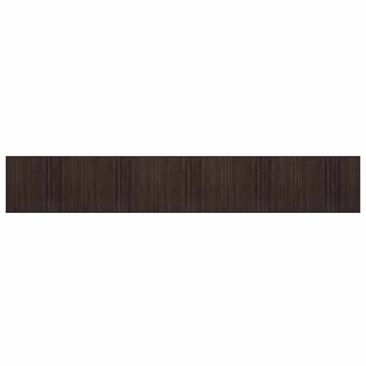 vidaXL Rug Rectangular Dark Brown 80x1000 cm Bamboo