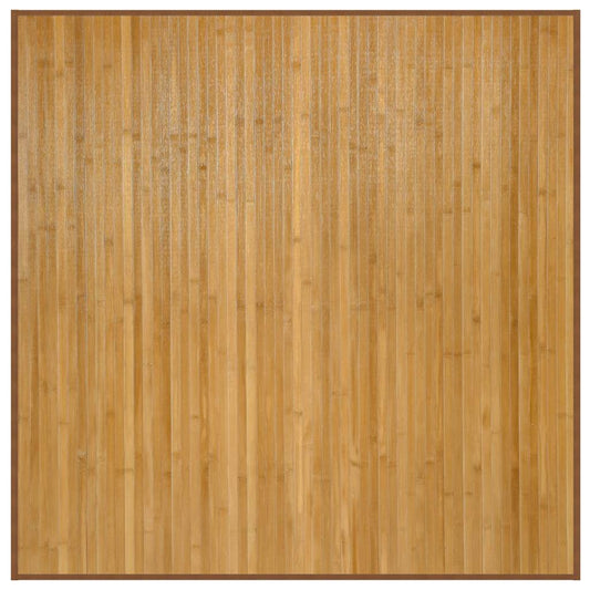 vidaXL Rug Square Natural 100x100 cm Bamboo