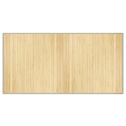 vidaXL Rug Rectangular Light Natural 100x200 cm Bamboo