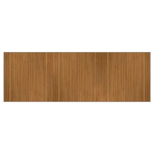 vidaXL Rug Rectangular Brown 100x300 cm Bamboo