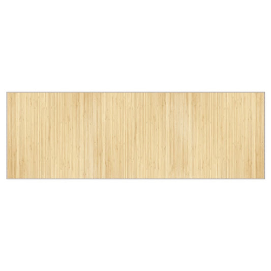 vidaXL Rug Rectangular Light Natural 100x300 cm Bamboo