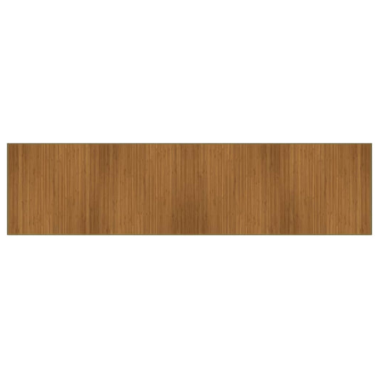 vidaXL Rug Rectangular Brown100x400 cm Bamboo