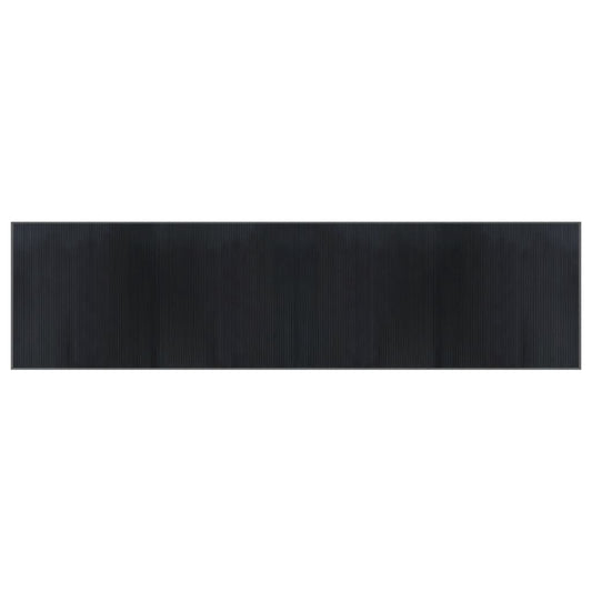 vidaXL Rug Rectangular Grey 100x400 cm Bamboo