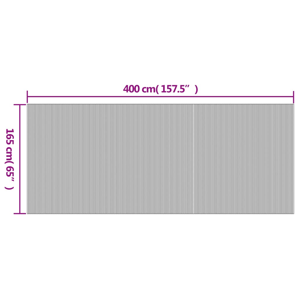 vidaXL Room Divider Grey Width 400 cm Height 165 cm Bamboo