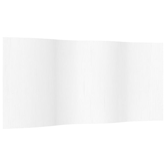 vidaXL Room Divider White Width 400 cm Height 165 cm Bamboo