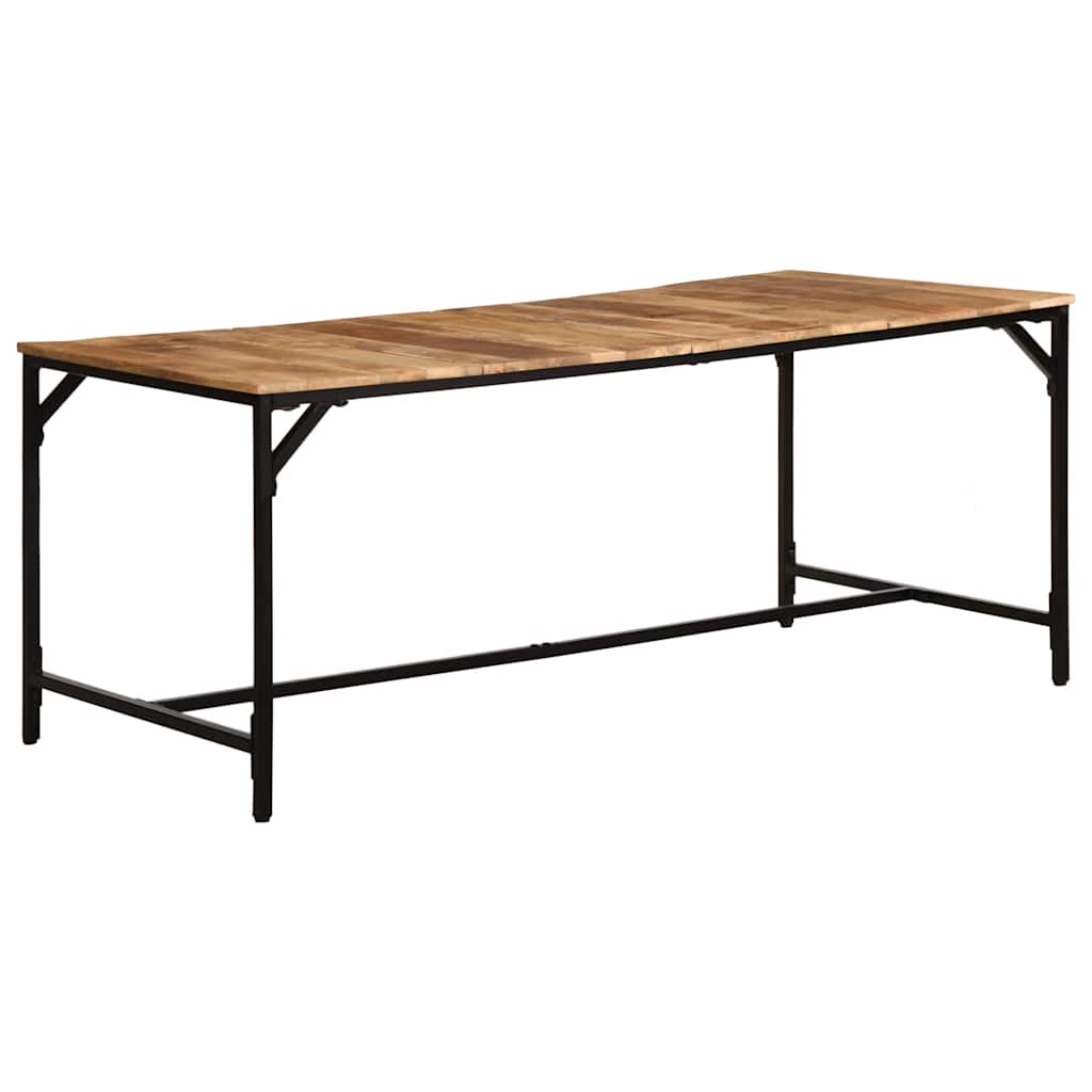 vidaXL Dining Table 180x90x75 cm Solid Wood Rough Mango
