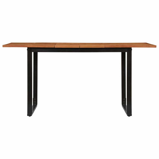 vidaXL Dining Table 160x80x75 cm Solid Wood Acacia