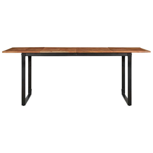 vidaXL Dining Table 200x100x75 cm Solid Wood Acacia