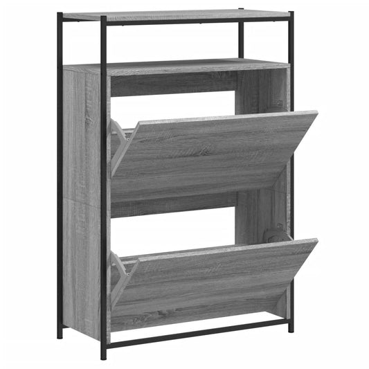 vidaXL Shoe Cabinet Grey Sonoma