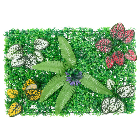 vidaXL Artificial Plant Fence 24 pcs Green 40x60 cm