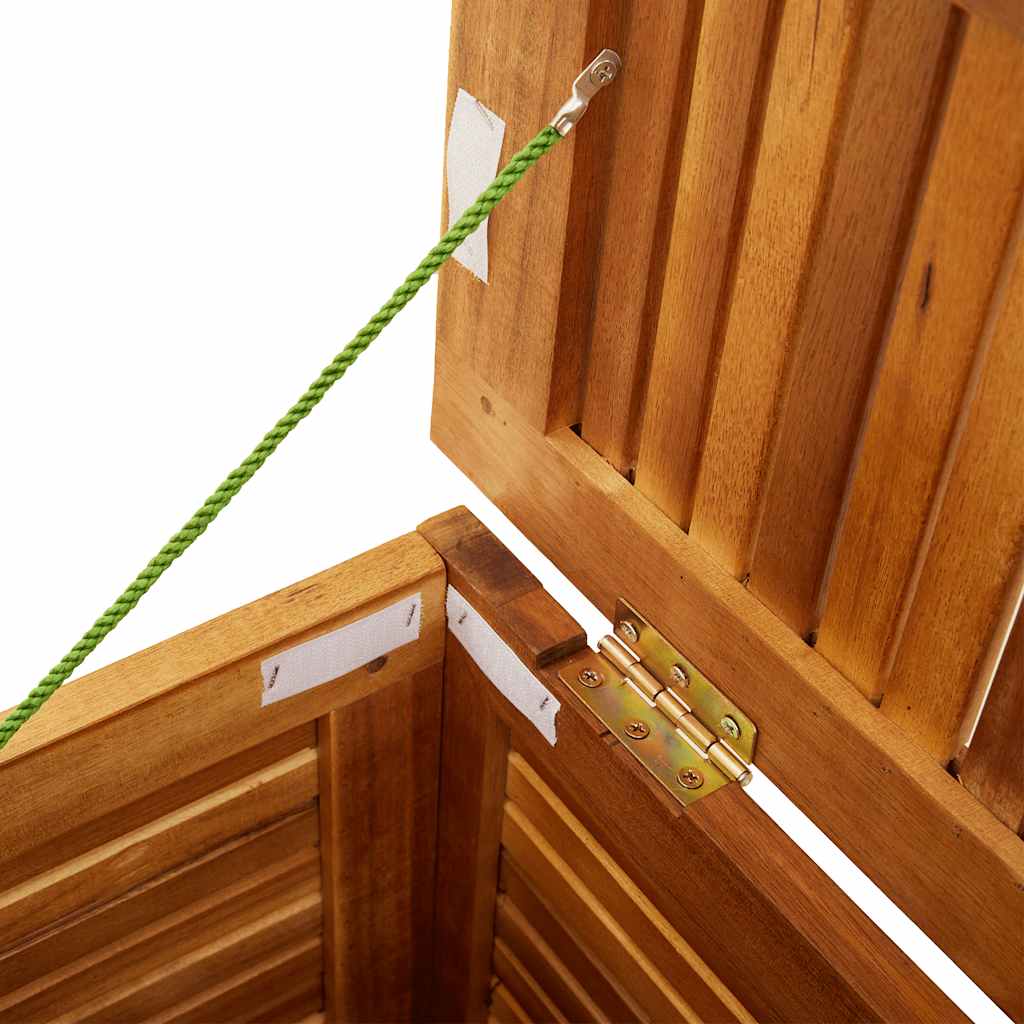 vidaXL Garden Storage Box with Louver 60x50x56 cm Solid Wood Acacia
