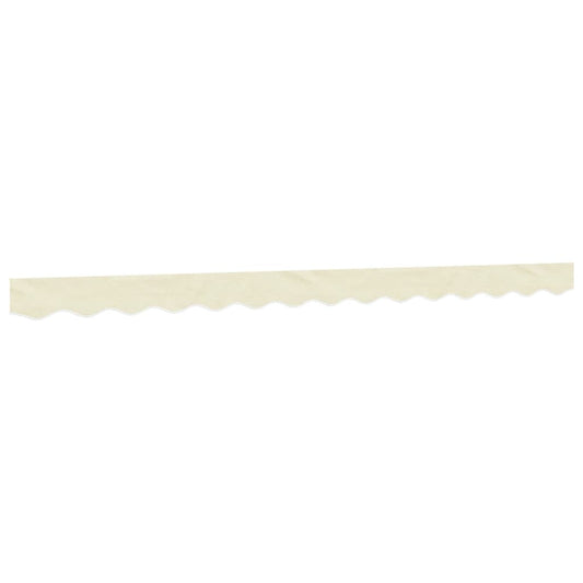 vidaXL Replacement Fabric for Awning Valance Cream Stripe 3.5 m