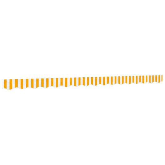 vidaXL Awning Valance Replacement Yellow and White Stripe 400 cm