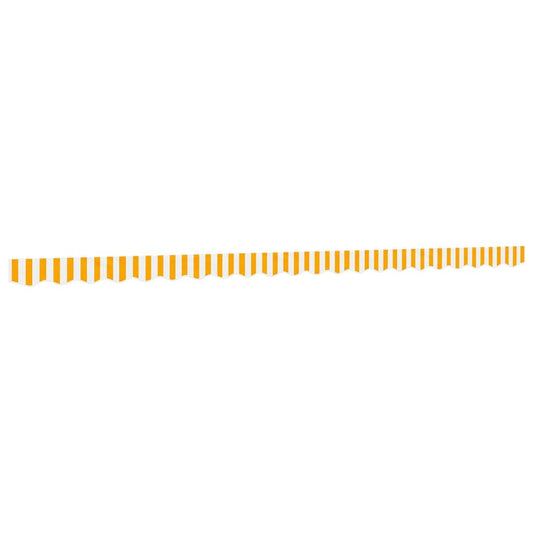 vidaXL Awning Valance Replacement Yellow and White Stripe 500 cm