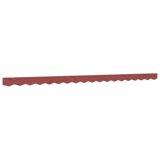 vidaXL Awning Valance Replacement Burgundy Stripe 450 cm
