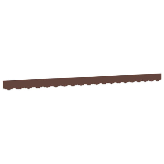 vidaXL Awning Valance Replacement Brown Stripe 400 cm