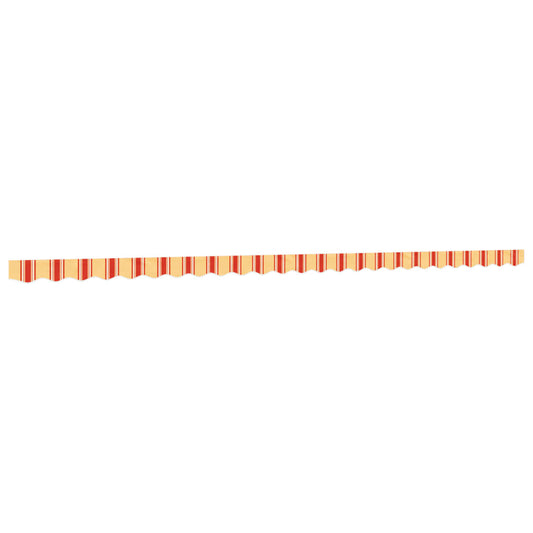 vidaXL Replacement Fabric for Awning Valance Yellow&Orange Stripe 6 m