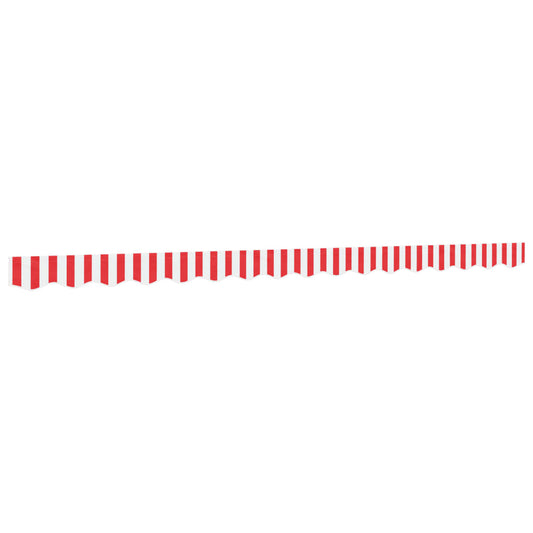 vidaXL Awning Valance Replacement Red and White Stripe 400 cm