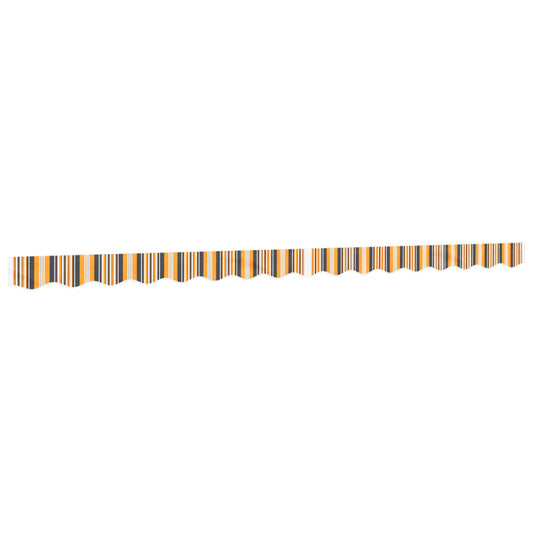 vidaXL Replacement Fabric for Awning Valance Yellow and Grey Stripe 4 m