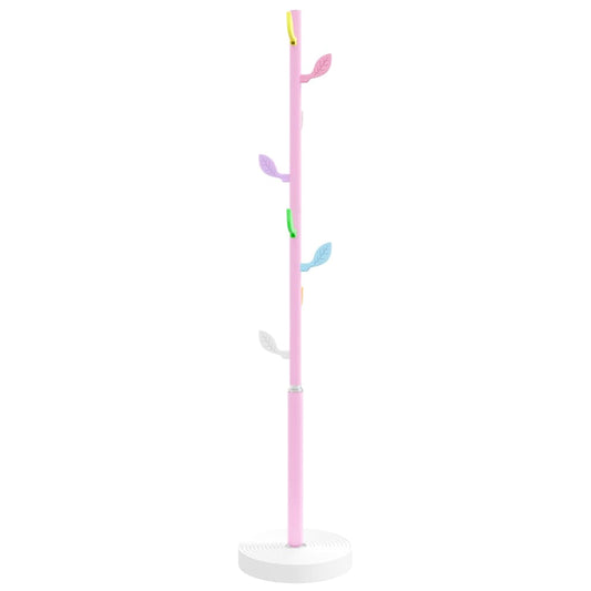 vidaXL Coat Stand Pink 172 cm Powder-coated Iron
