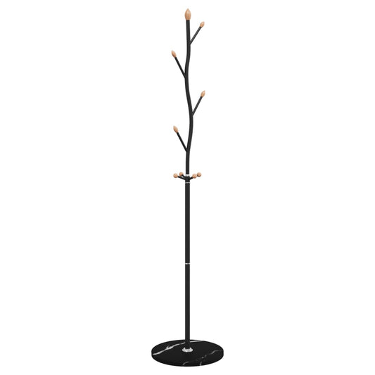 vidaXL Coat Stand Black 177 cm Powder-coated Iron