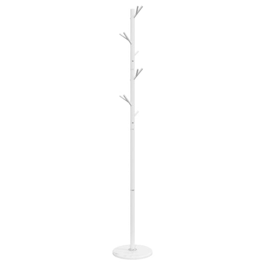 vidaXL Coat Stand White 175 cm Powder-coated Iron