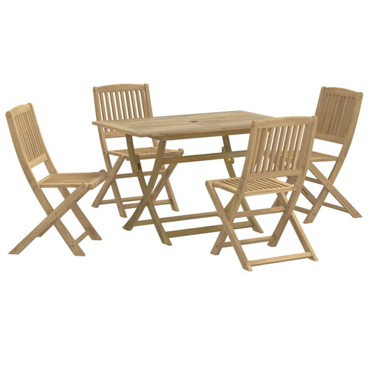vidaXL 5 Piece Garden Dining Set Solid Wood Acacia