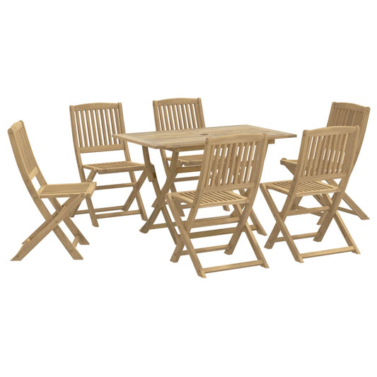 vidaXL 7 Piece Garden Dining Set Solid Wood Acacia