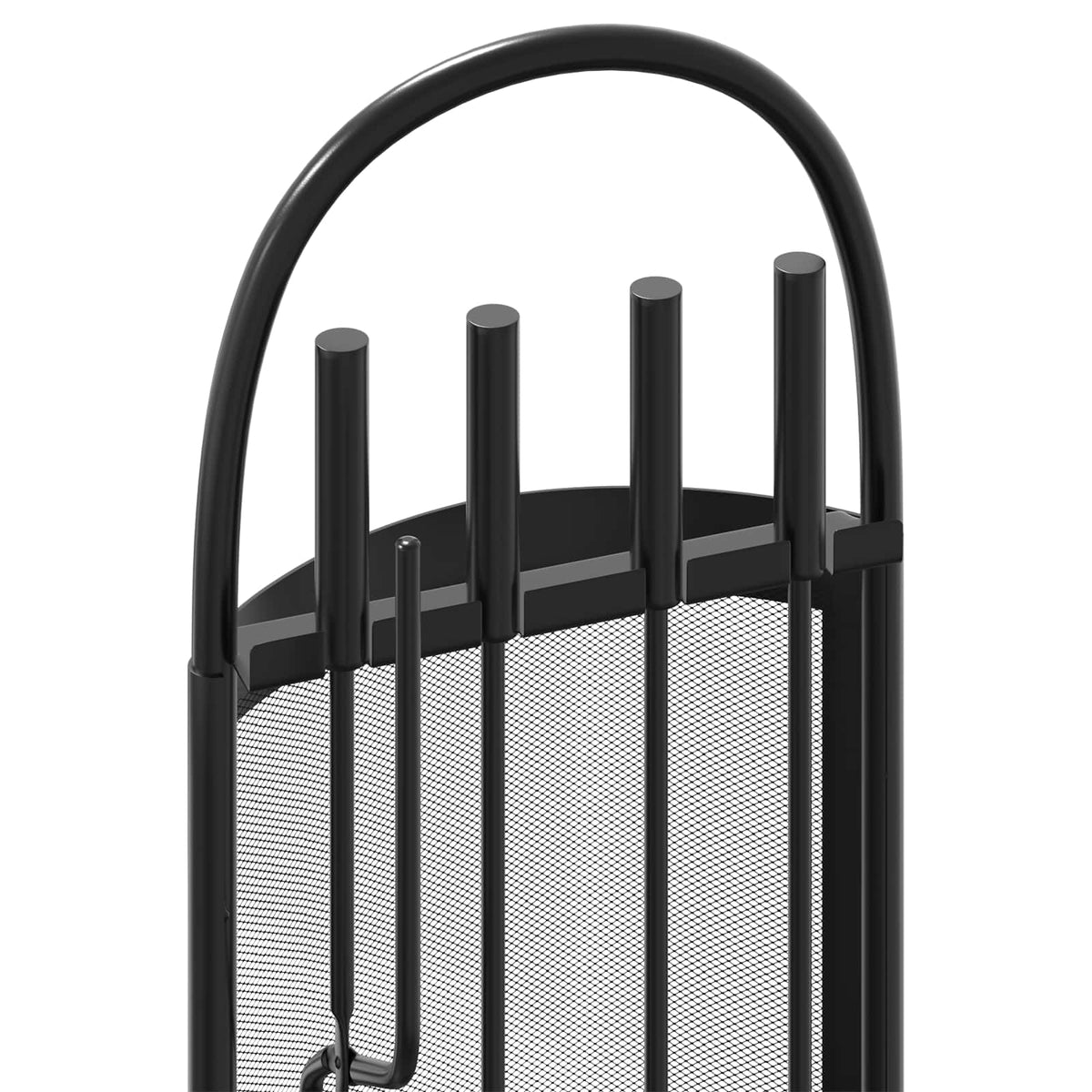 vidaXL 5 Piece Fireplace Tool Set 23x15x66 cm Steel