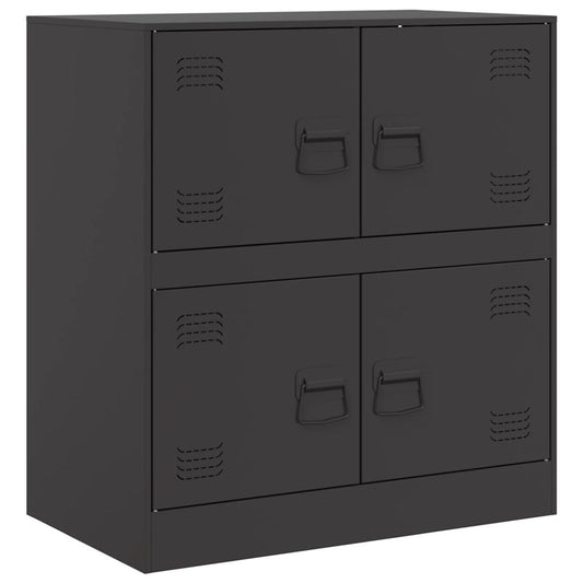 vidaXL Sideboard | Black | Cold-rolled Steel | Medium | Sideboard | Rectangular