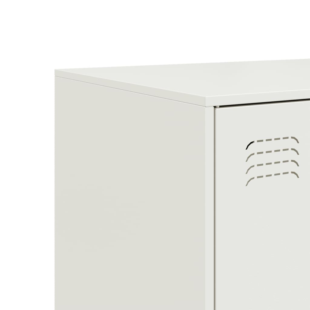 vidaXL Sideboard White 99x39x73 cm Steel