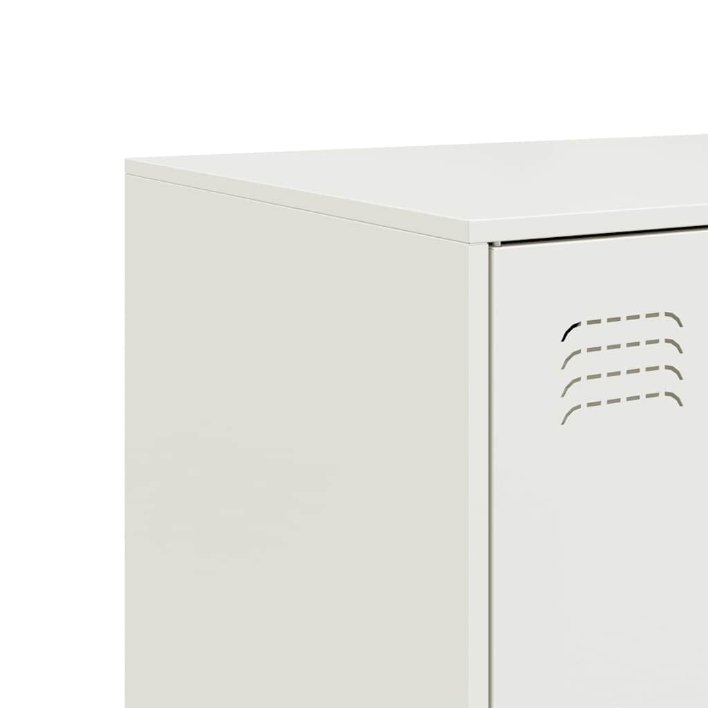 vidaXL Sideboard White 99x39x73 cm Steel