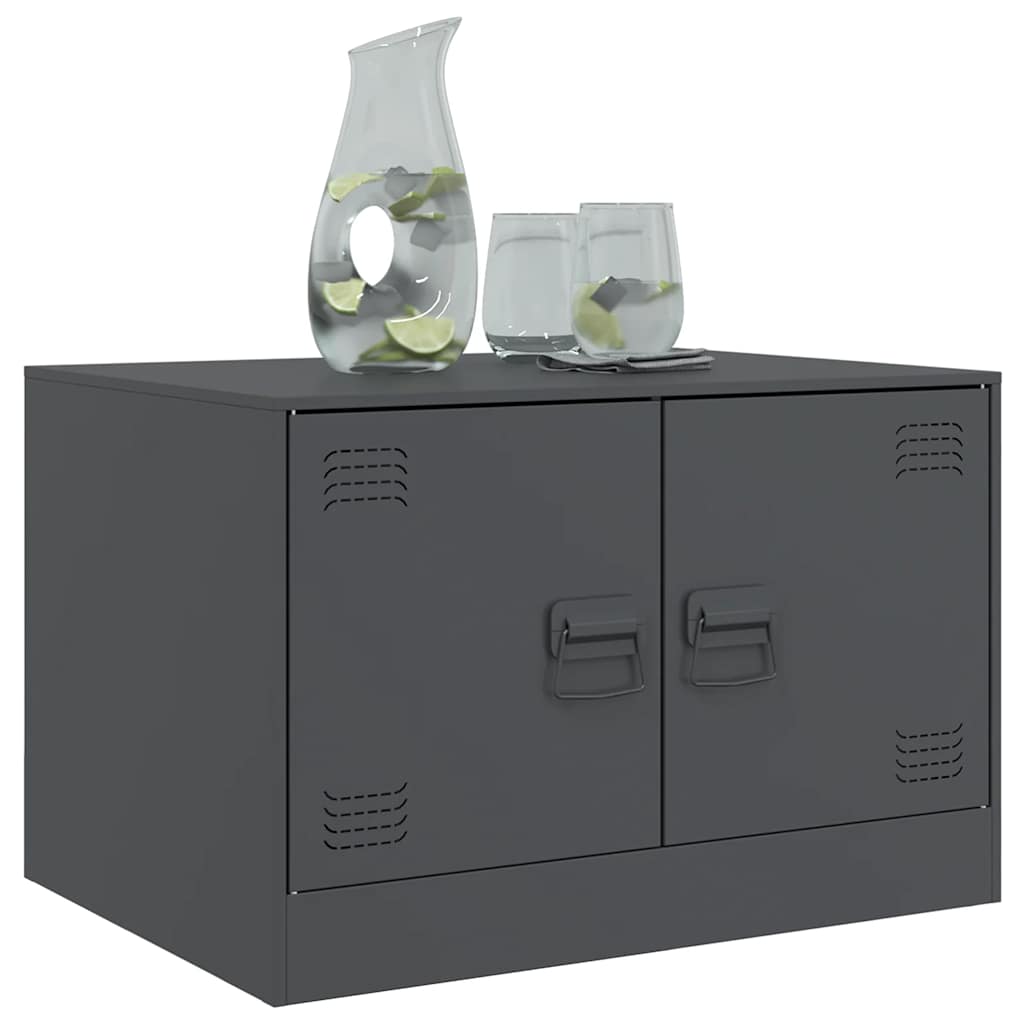 vidaXL Coffee Table Anthracite 67x50x44 cm Steel