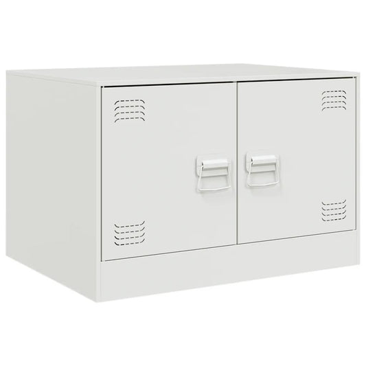vidaXL Coffee Table White 67x50x44 cm Steel