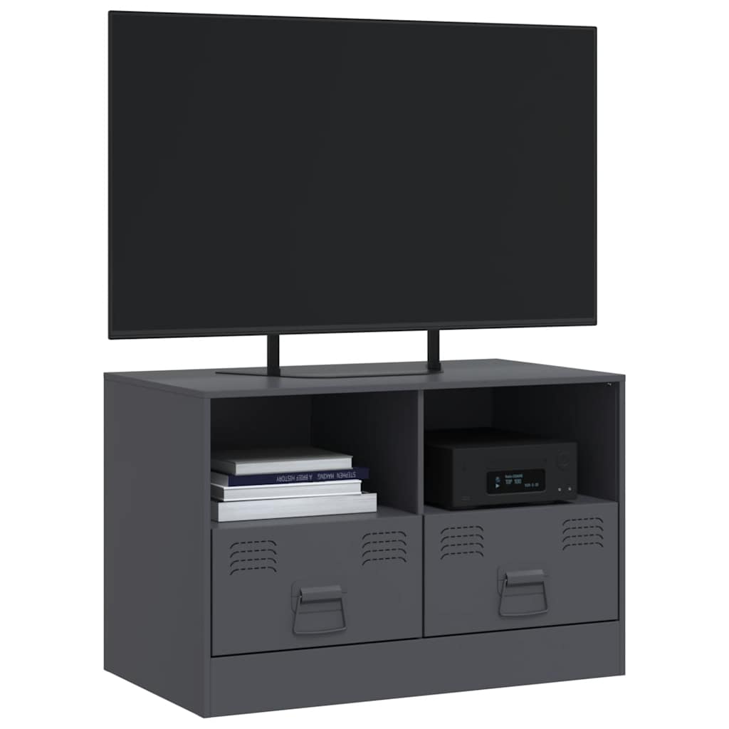 vidaXL TV Cabinet Anthracite 67x39x44 cm Steel