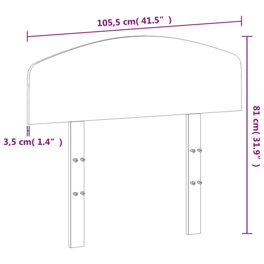 vidaXL Headboard Wax Brown 100 cm Solid Wood Pine